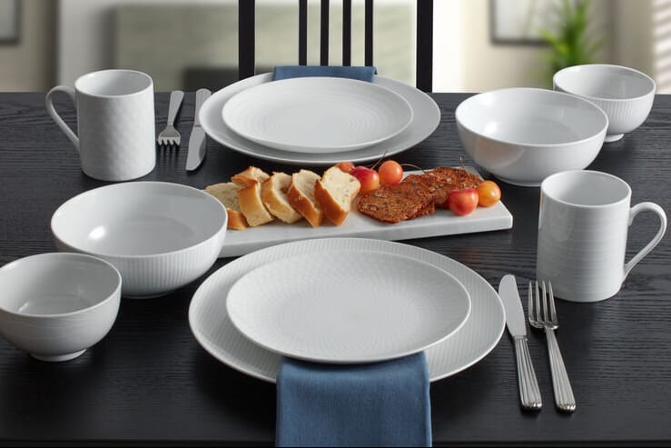 Cheers® White 40 Piece Dinnerware Set. Service for 8 - Image 14