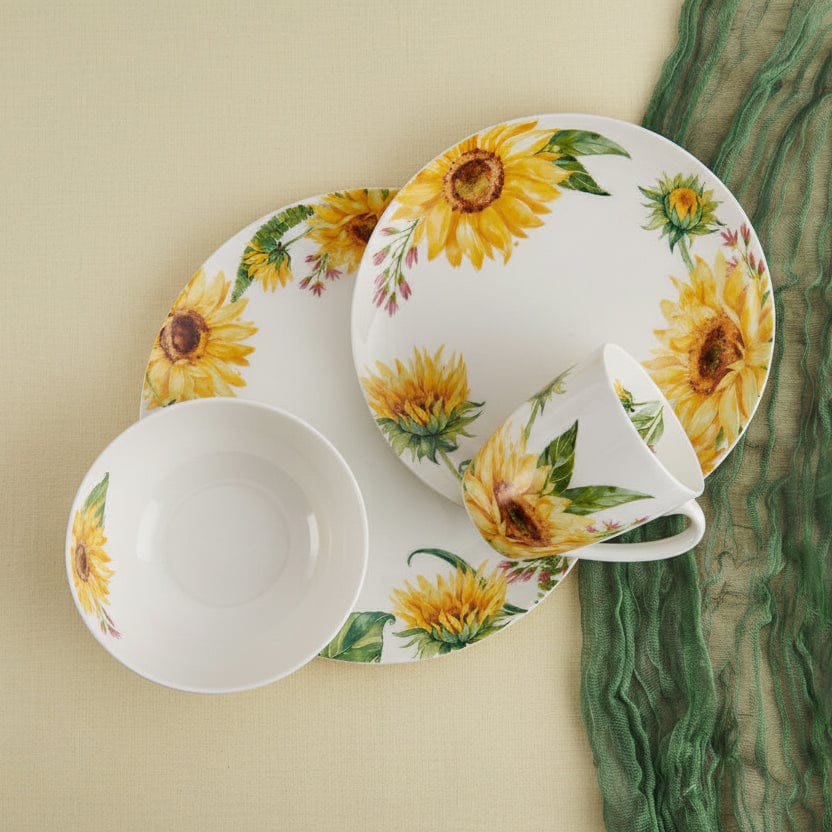 Sunflower 16 Piece Dinnerware Set. Service for 4 - Image 2