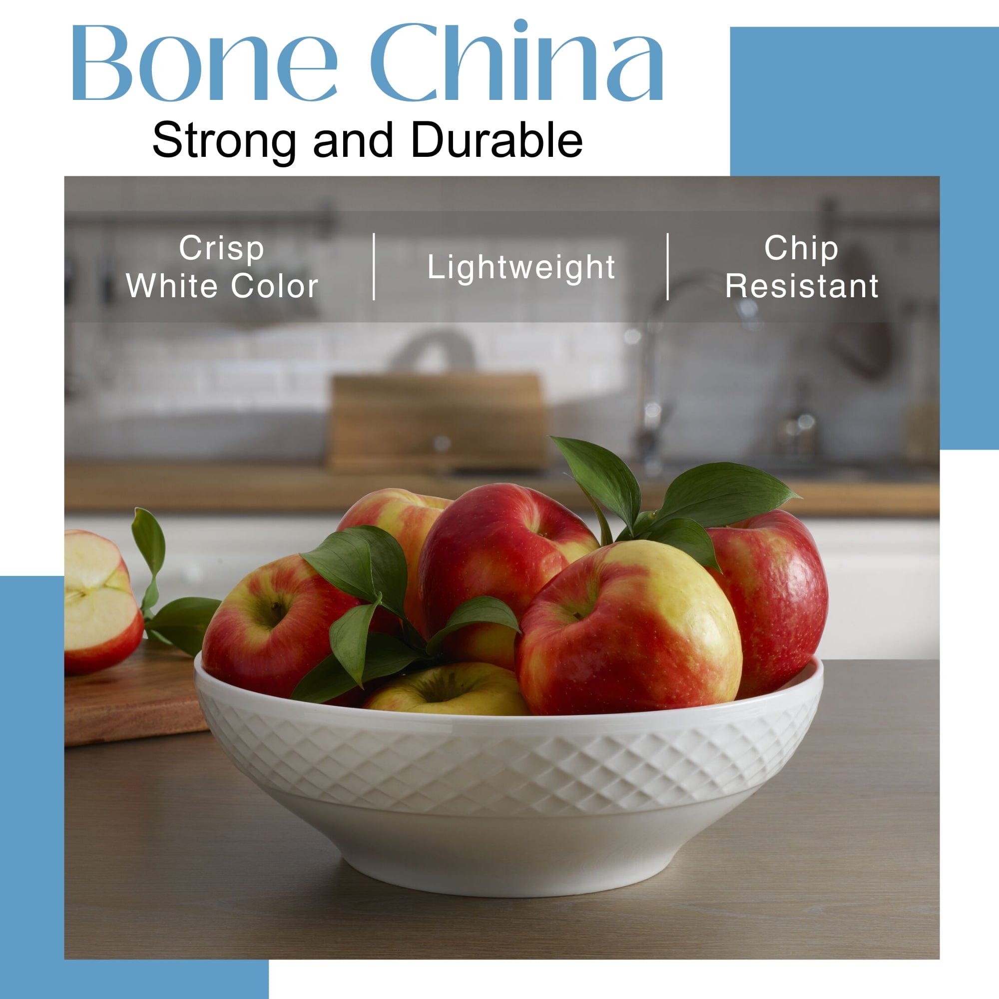 Trellis White Vegetable Serve Bowl - Image 3