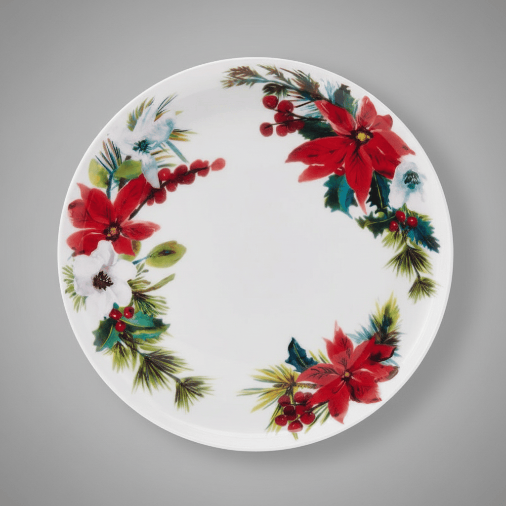 Hope Joy Poinsettia Salad Plate - Image 2