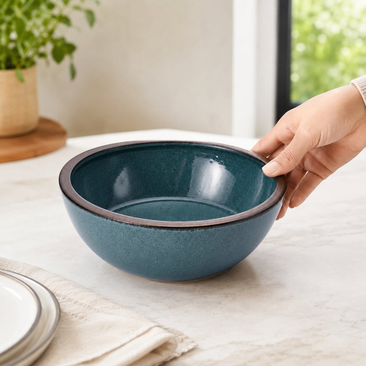 Barrett Green Vegetable Serve Bowl - Image 2