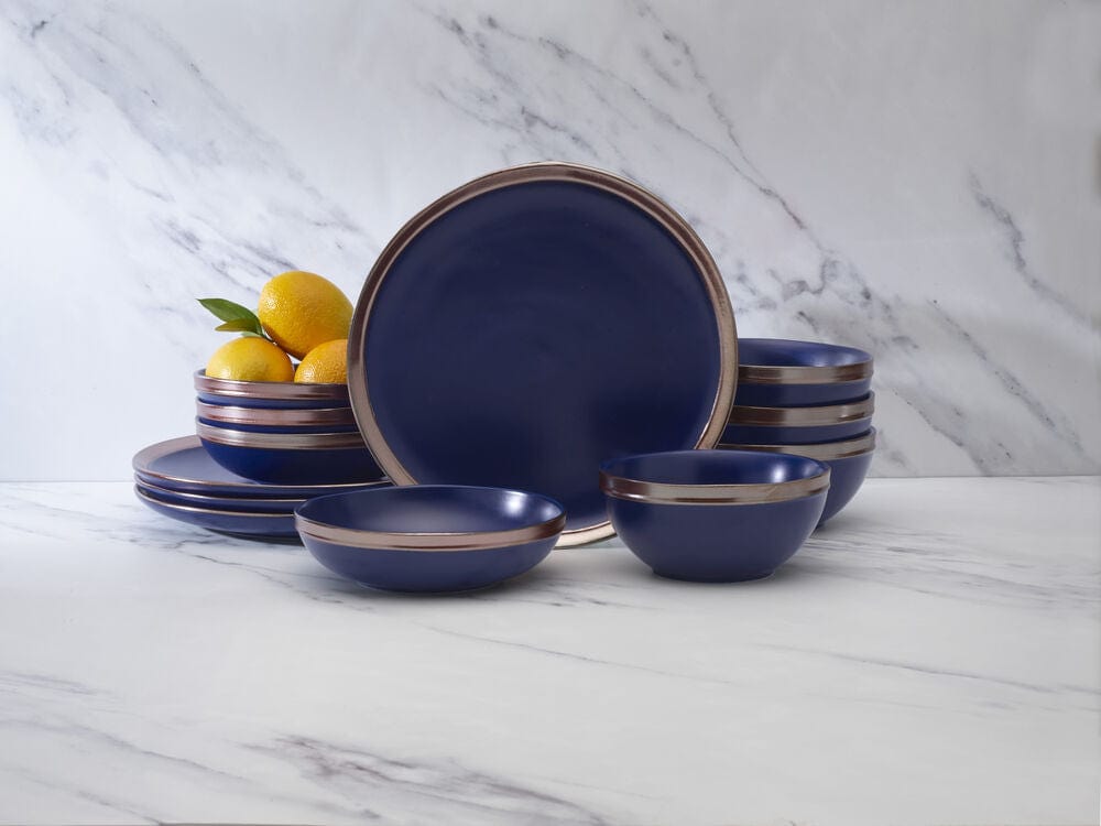 Miller Blue 12 Piece Dinnerware Set. Service for 4 - Image 2