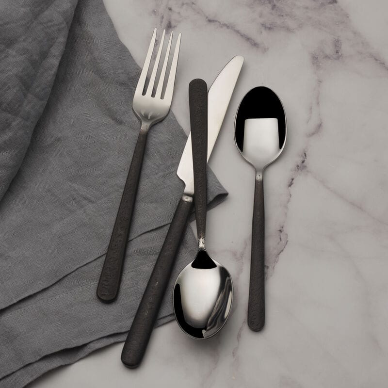 Calyx Black Forged 20 Piece Flatware Set. Service for 4 - Image 4