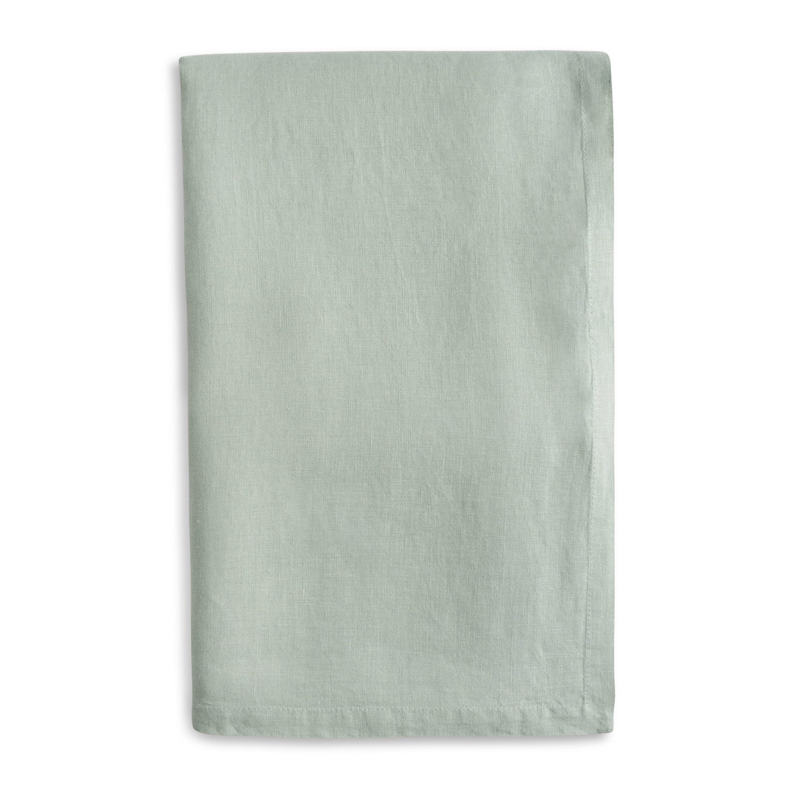 Palm Green European Linen 55 x 110 Rectangular Tablecloth - Image 4
