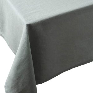 Palm Green European Linen 55 x 110 Rectangular Tablecloth