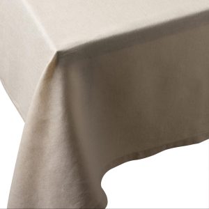 Dune Beige European Linen 55 x 110 Rectangular Tablecloth