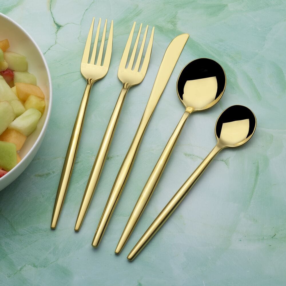 Shea Gold Forged 20 Piece Flatware Set. Service for 4 - Image 2