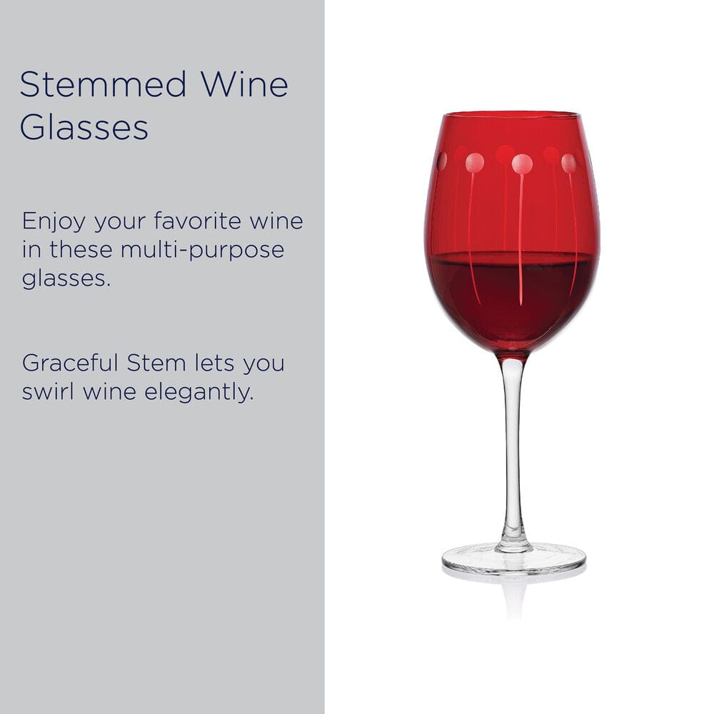 Cheers® Set of 6 Ruby Wine Glasses - Image 4
