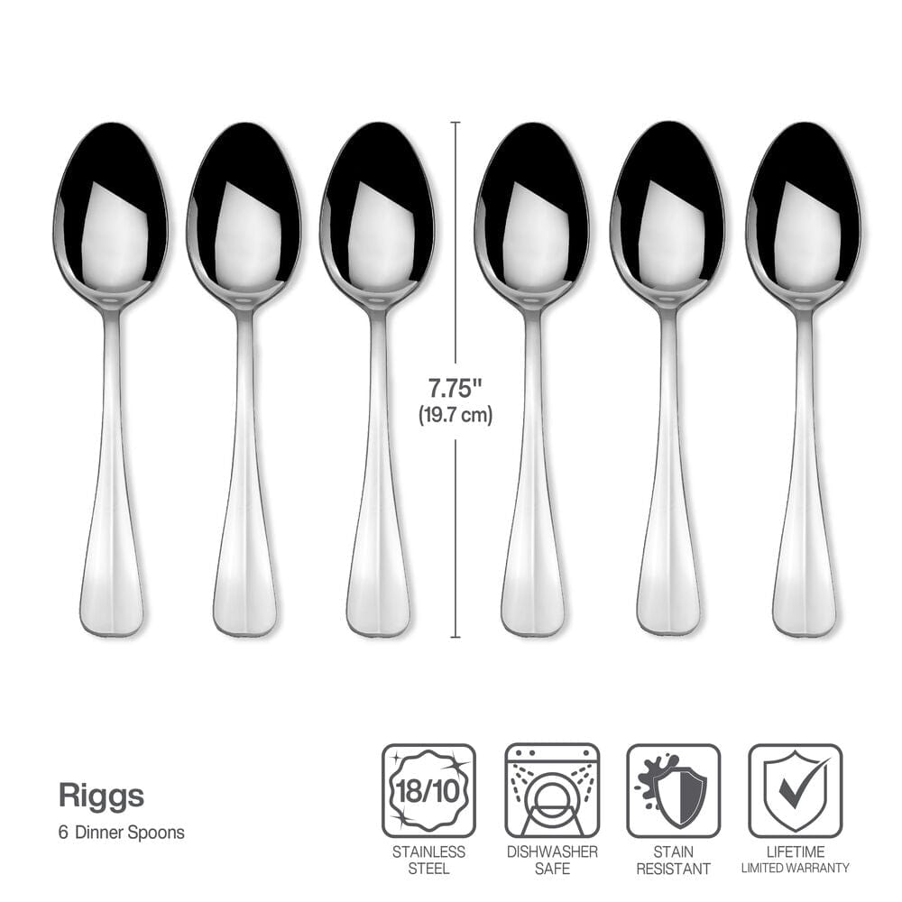 Riggs Set of 6 Dinner Spoons - Image 3