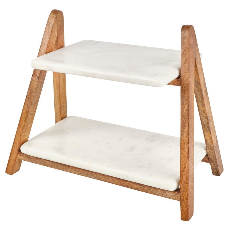 Luxor 2 Tier Marble Serve Tray - Image 5