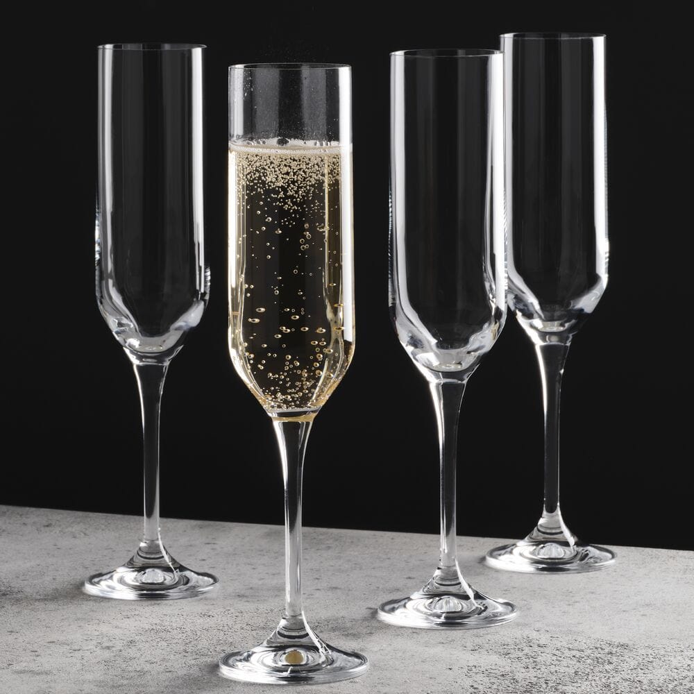 Upton Set of 4 Champagne Flute Glasses - Image 2