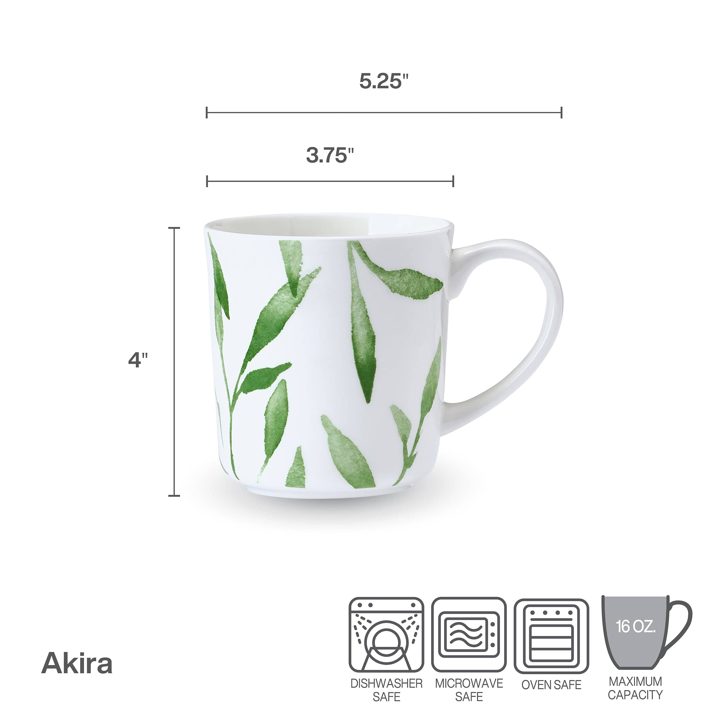 Akira Vegan Bone™ Set of 4 Mugs - Image 3