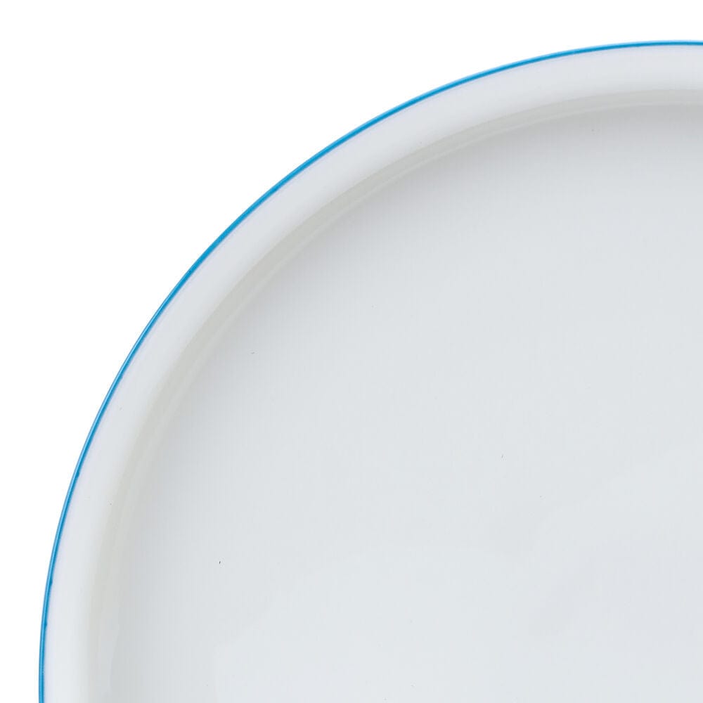 Samantha Blue Rim 12 Piece Dinnerware Set. Service for 4 - Image 4