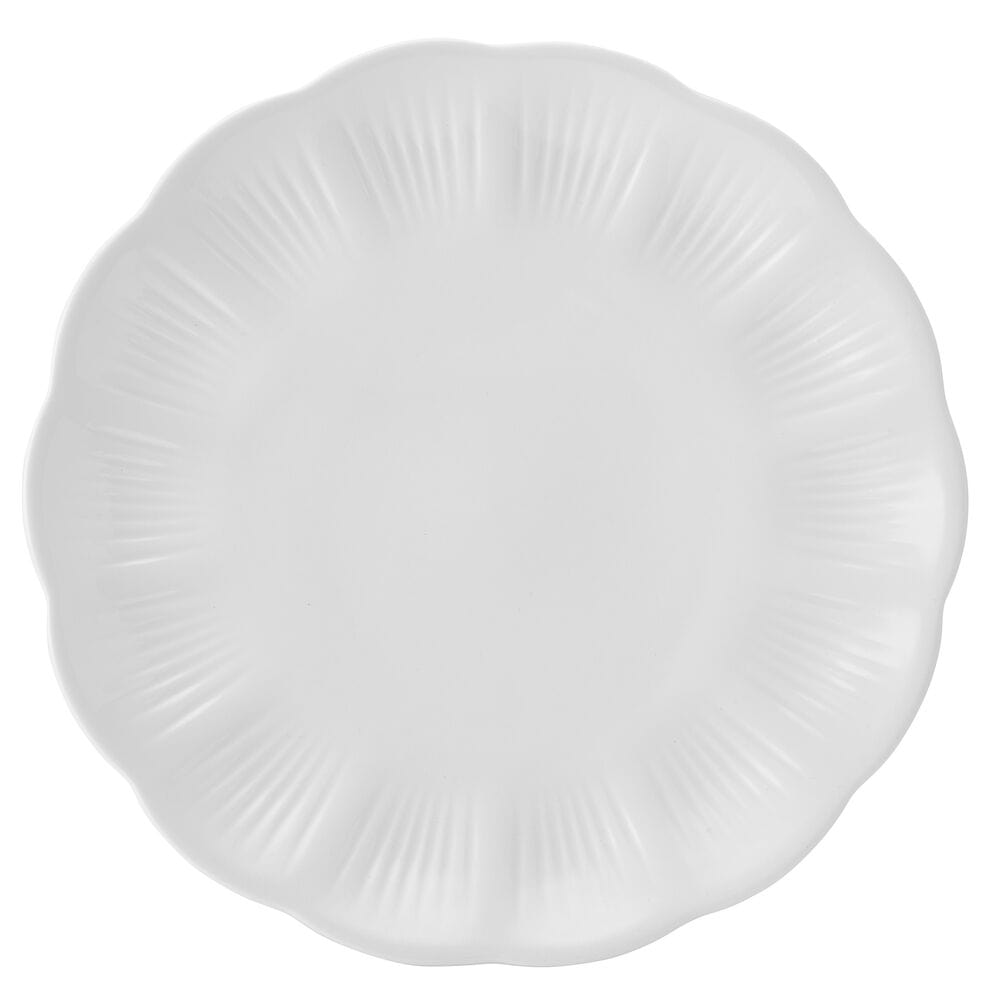 Flora Scalloped 12 Piece Dinnerware Set. Service for 4 - Image 6