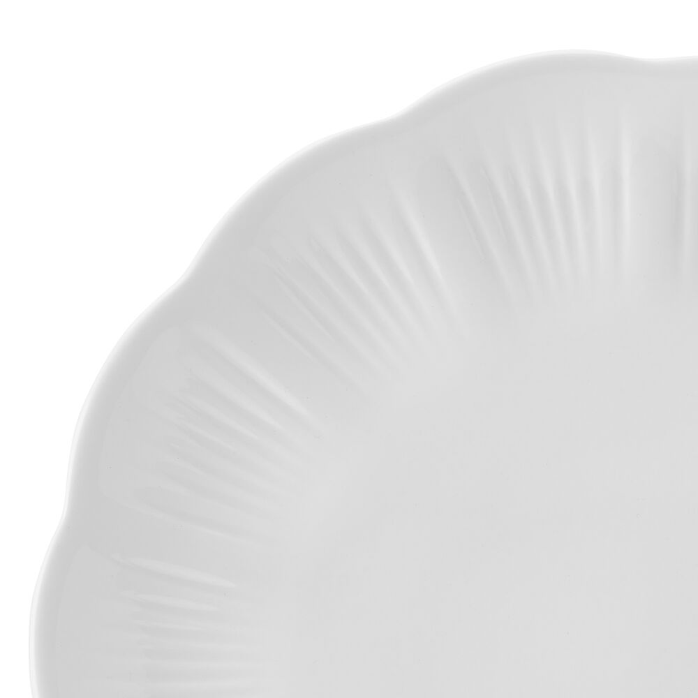 Flora Scalloped 12 Piece Dinnerware Set. Service for 4 - Image 4