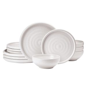 Declan Cream 12 Piece Dinnerware Set. Service for 4