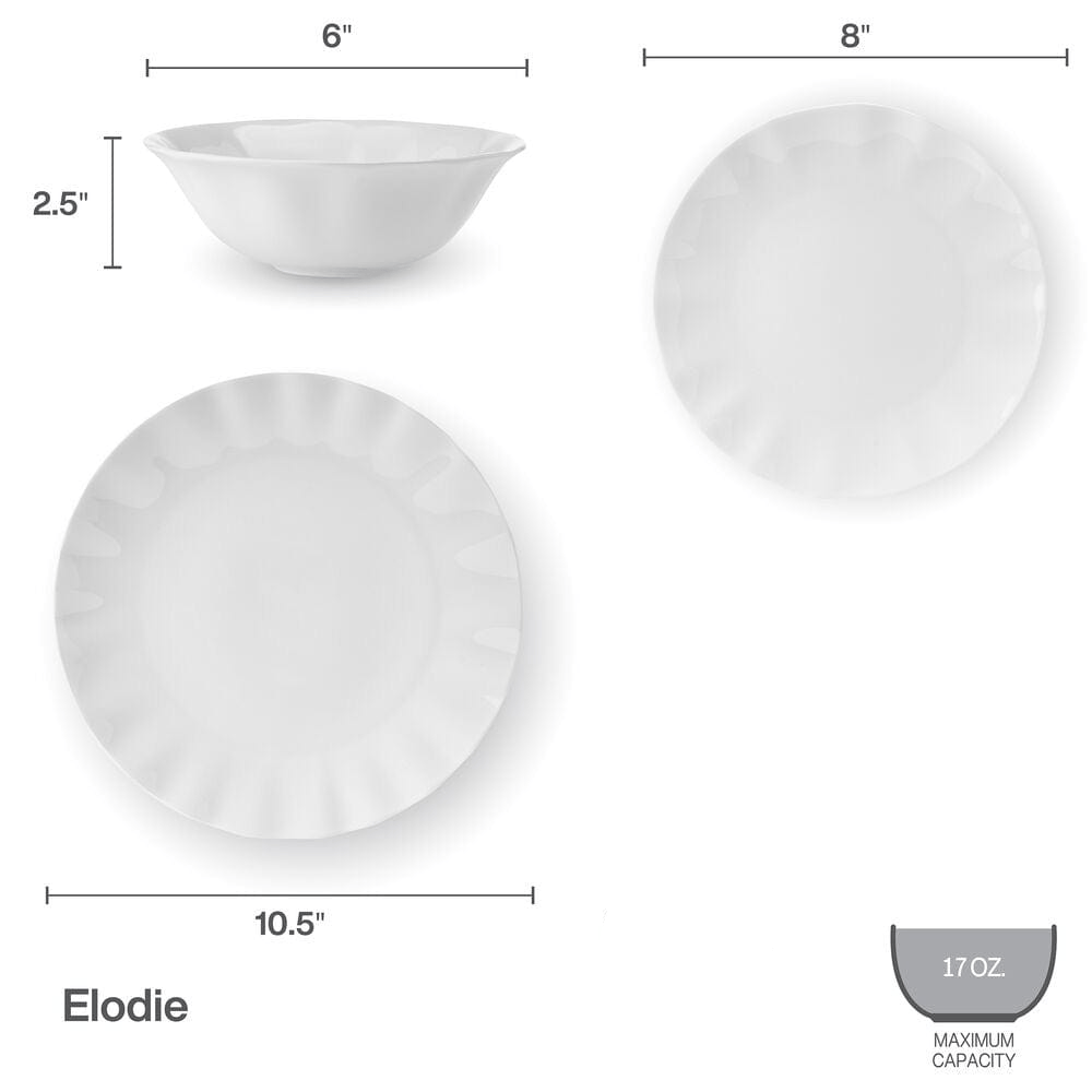 Elodie 12 Piece Dinnerware Set. Service for 4 - Image 4