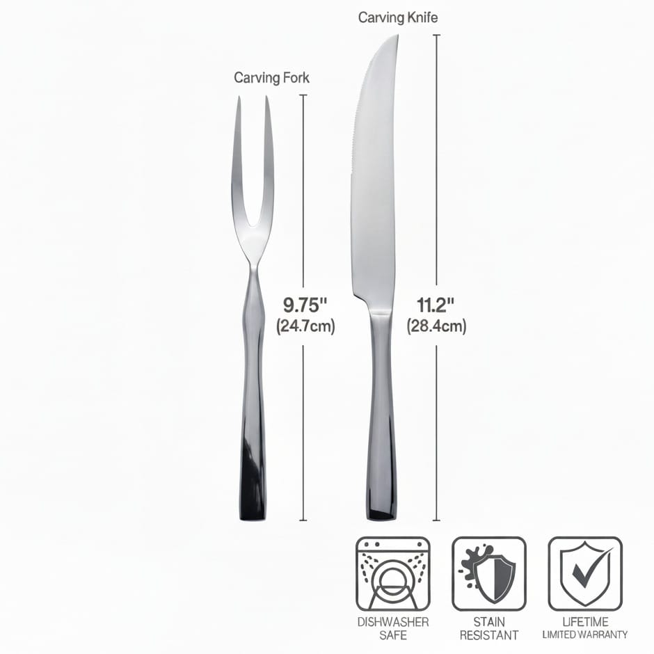 Delano 2 Piece Carving Set - Image 3