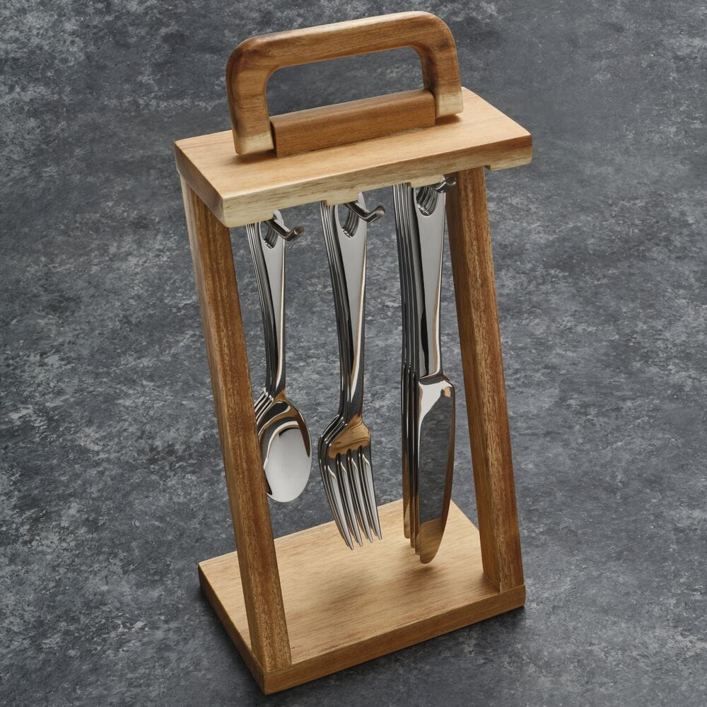 Urban 18 Piece Flatware Set with Caddy - Image 2