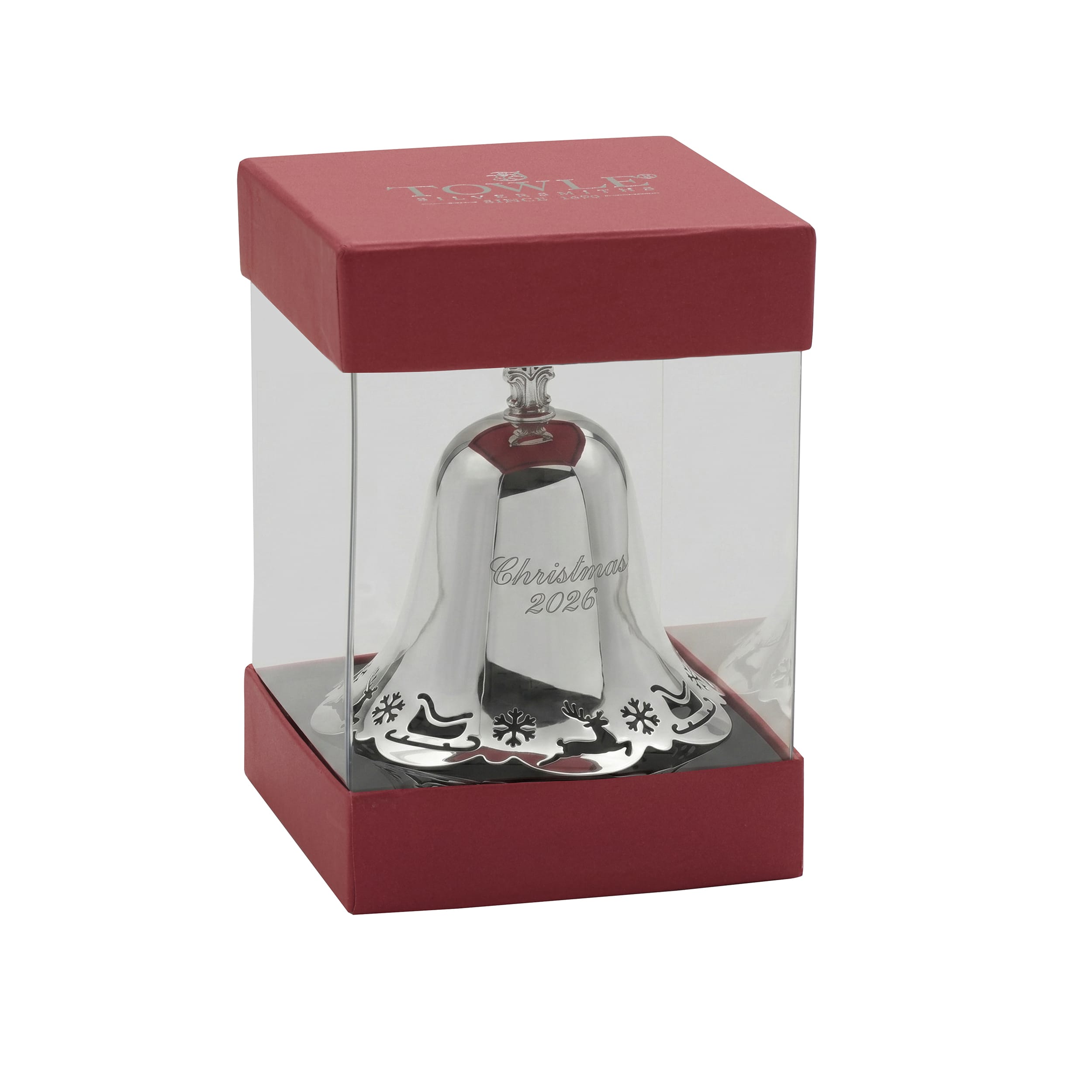 Towle 2026 Silver Plated Pierced Bell Ornament 47th Edition - Image 4