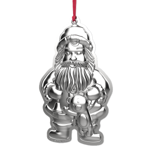 Wallace 2026 Sterling Silver Santa Ornament 10th Edition