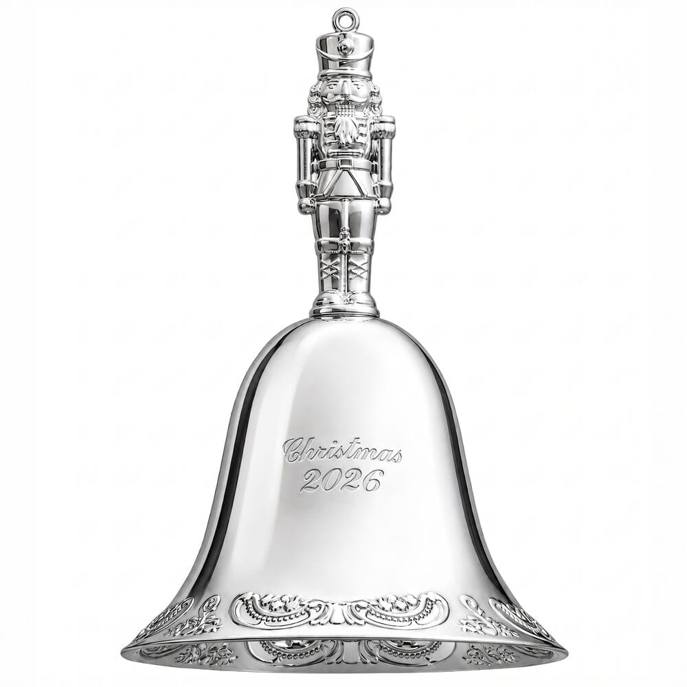 Wallace Grande Baroque 2026 Silver Plated Nutcracker Bell Ornament 32nd Edition - Image 3