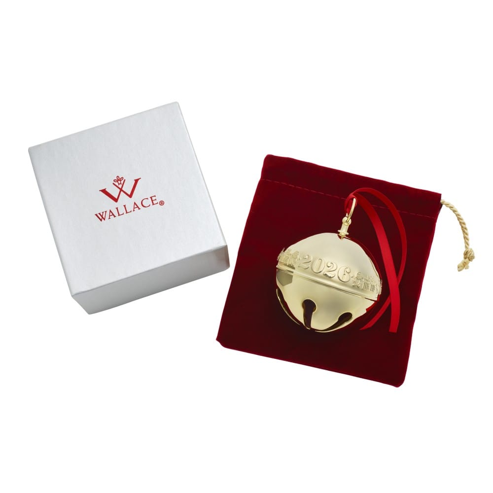 Wallace 2026 Gold Plated Sleigh Bell Ornament 37th Edition - Image 4