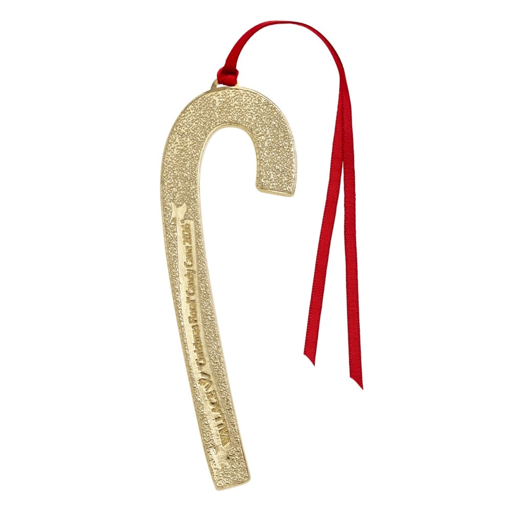 Wallace 2026 Gold Plated Enameled Candy Cane Ornament 46th Edition - Image 6