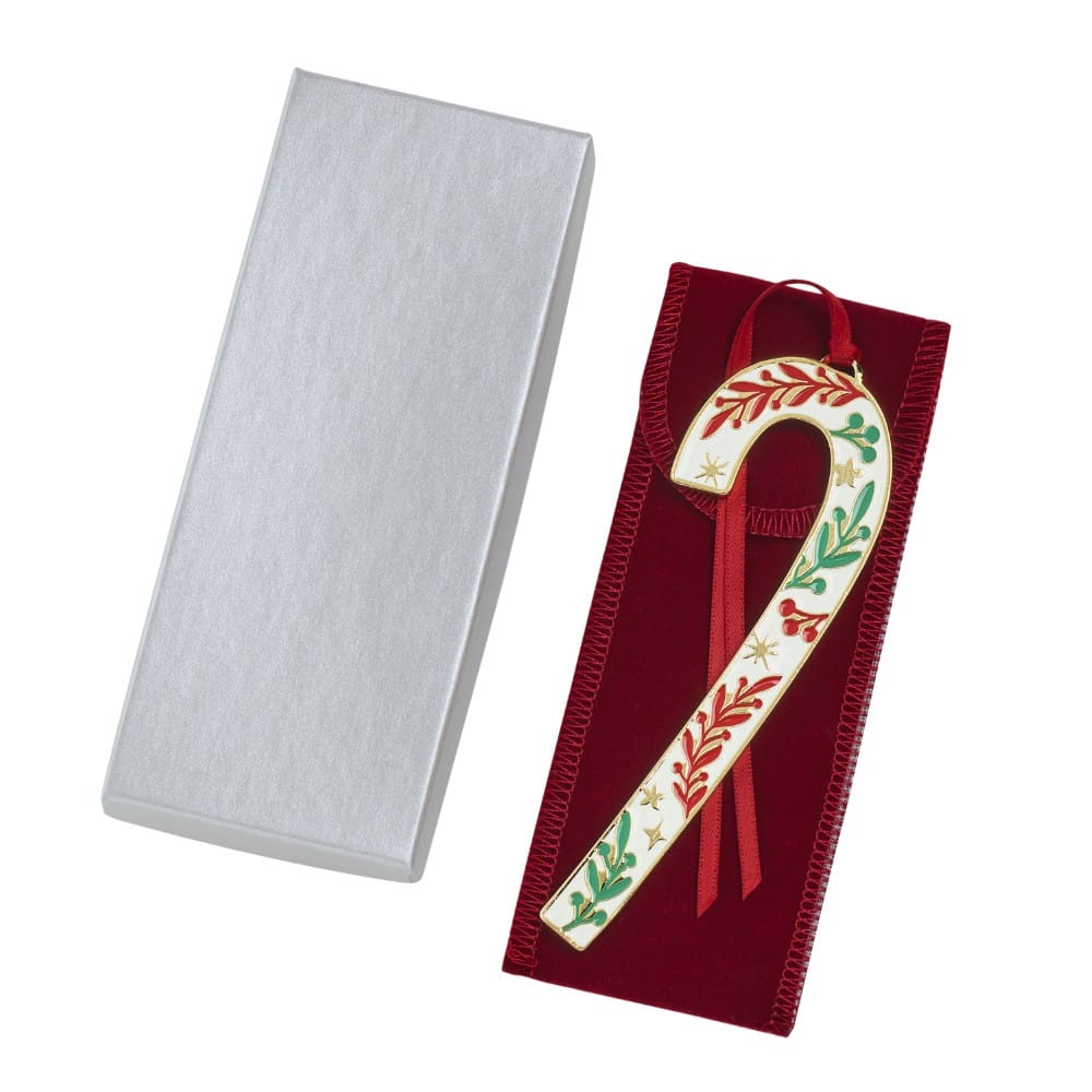 Wallace 2026 Gold Plated Enameled Candy Cane Ornament 46th Edition - Image 4