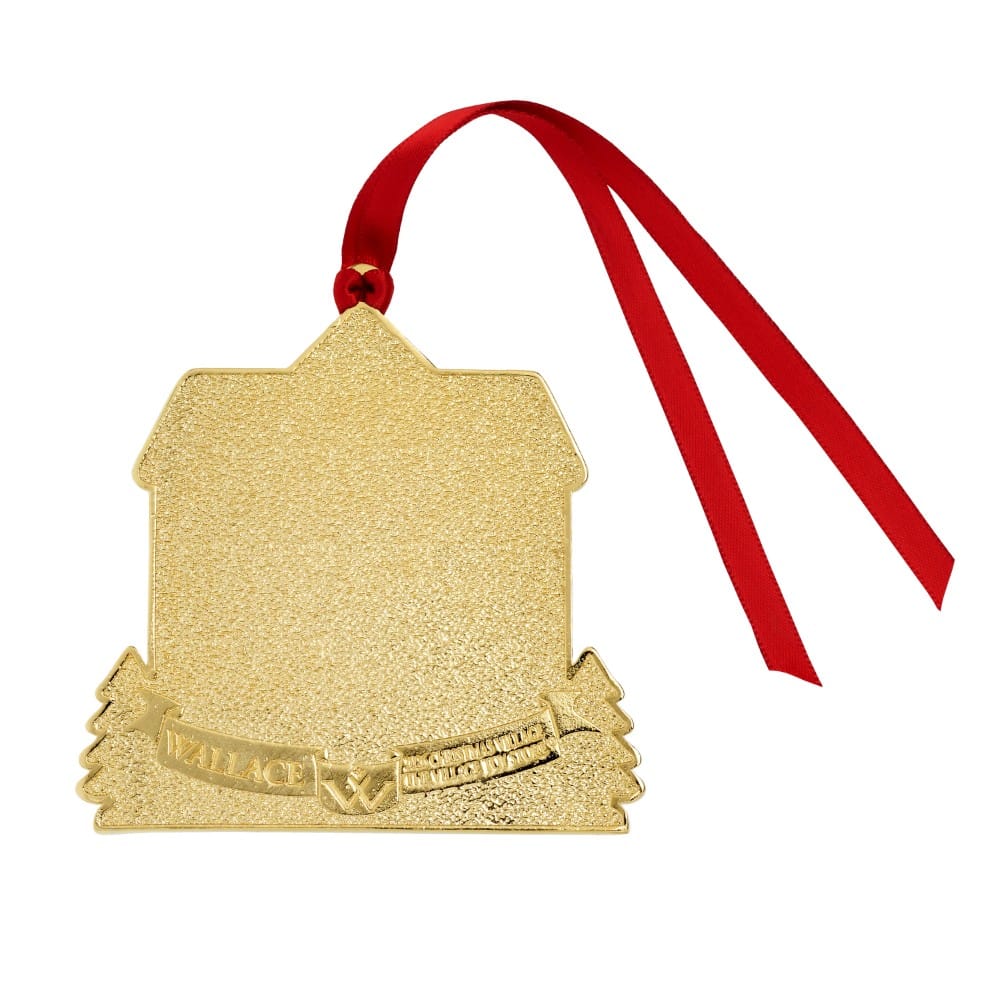 Wallace 2026 Gold Plated Enameled Christmas Village Ornament 3rd Edition - Image 4