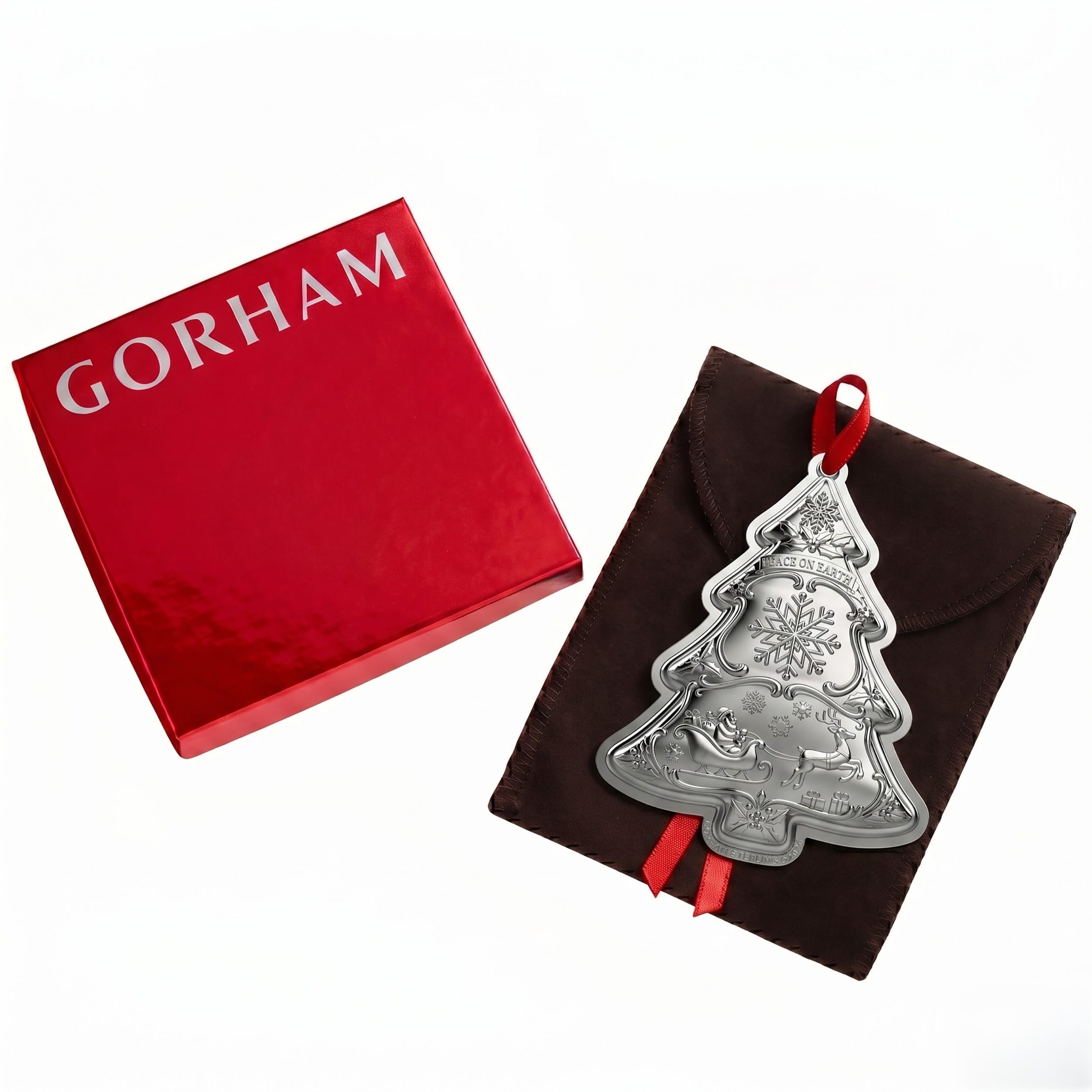 Gorham 2026 Sterling Silver Christmas Tree Ornament 10th Edition - Image 4
