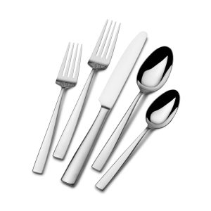 Everett 45 Piece Flatware Set with Caddy. Service for 8