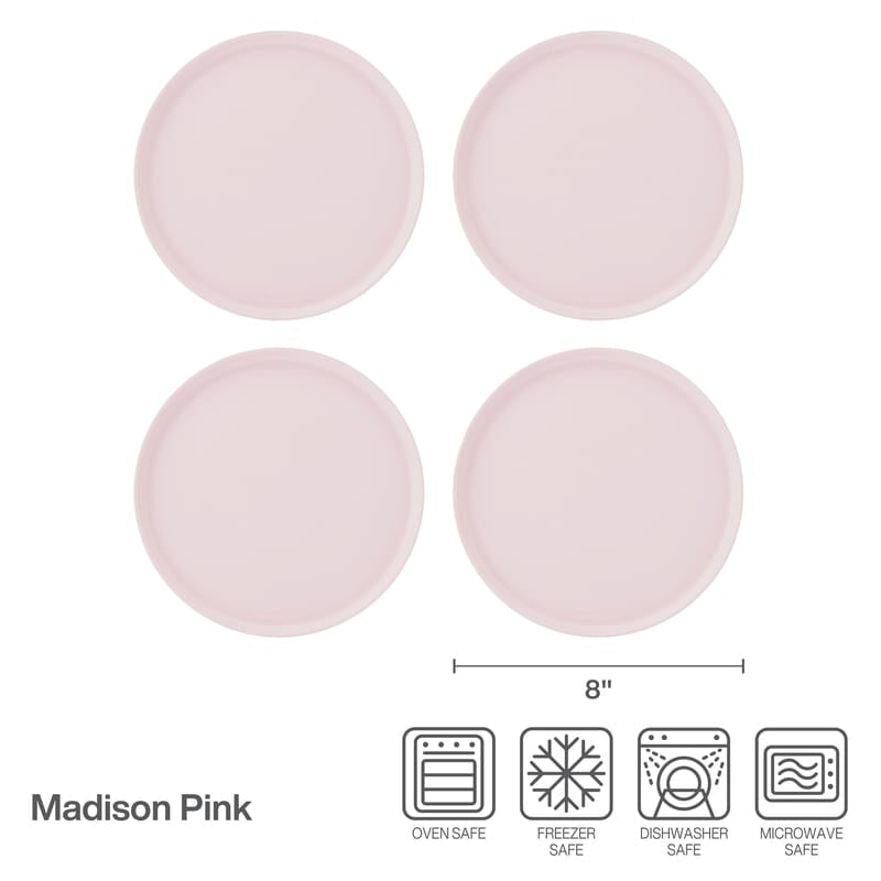Madison Pink Set of 4 Salad Plates - Image 3