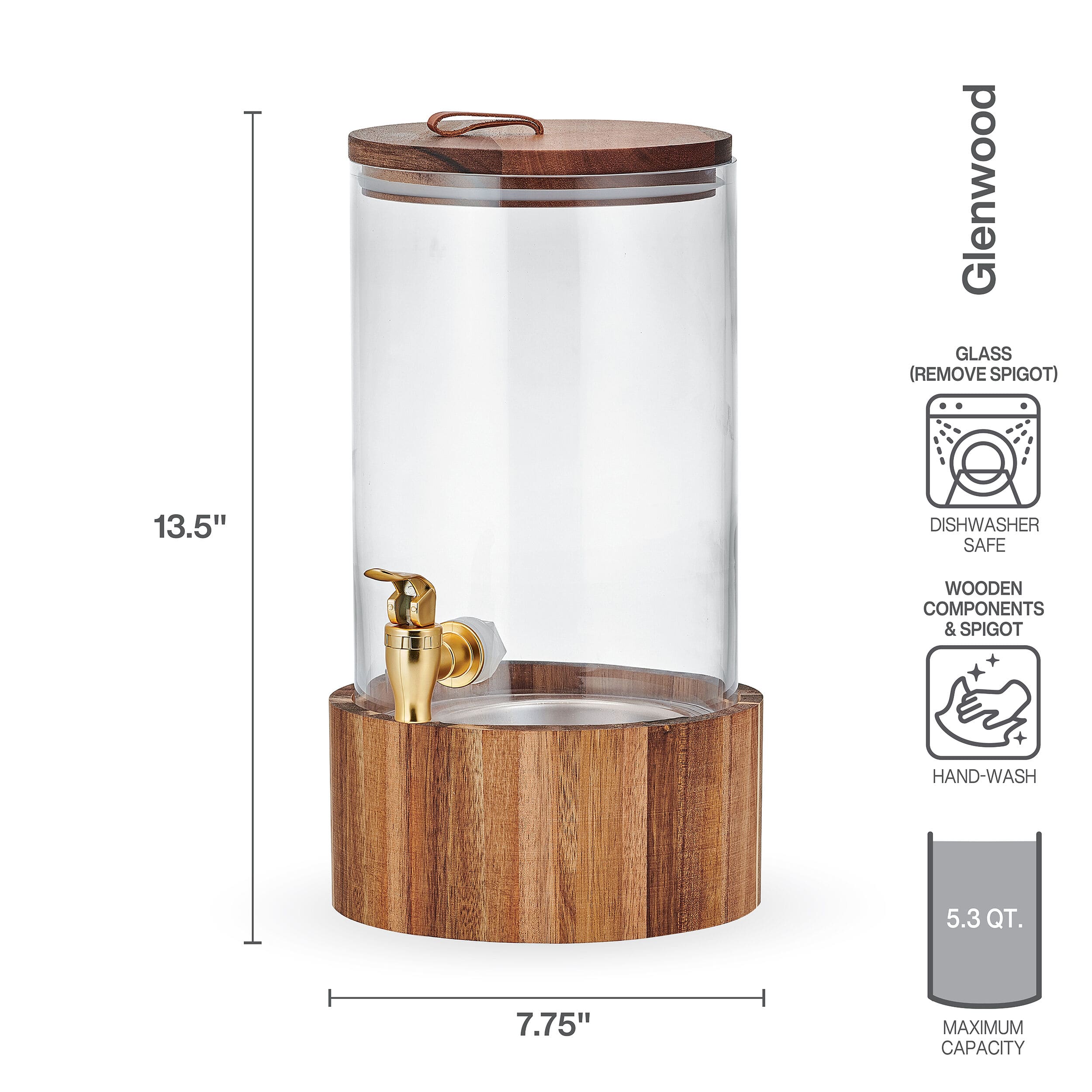 Glenwood 1 Gallon Drink Beverage Dispenser - Image 3