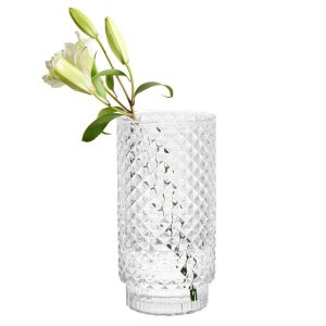 Trellis Glass 10.75 Inch Vase