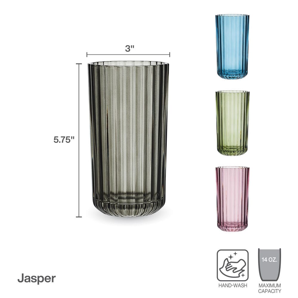 Jasper Colored Set of 4 Highball Glasses - Image 3