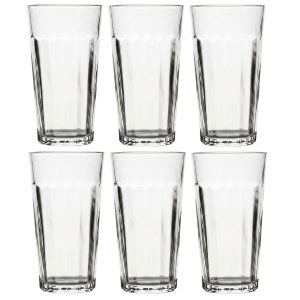 Mable Set of 6 Highball Tumbler Glasses. 16oz.