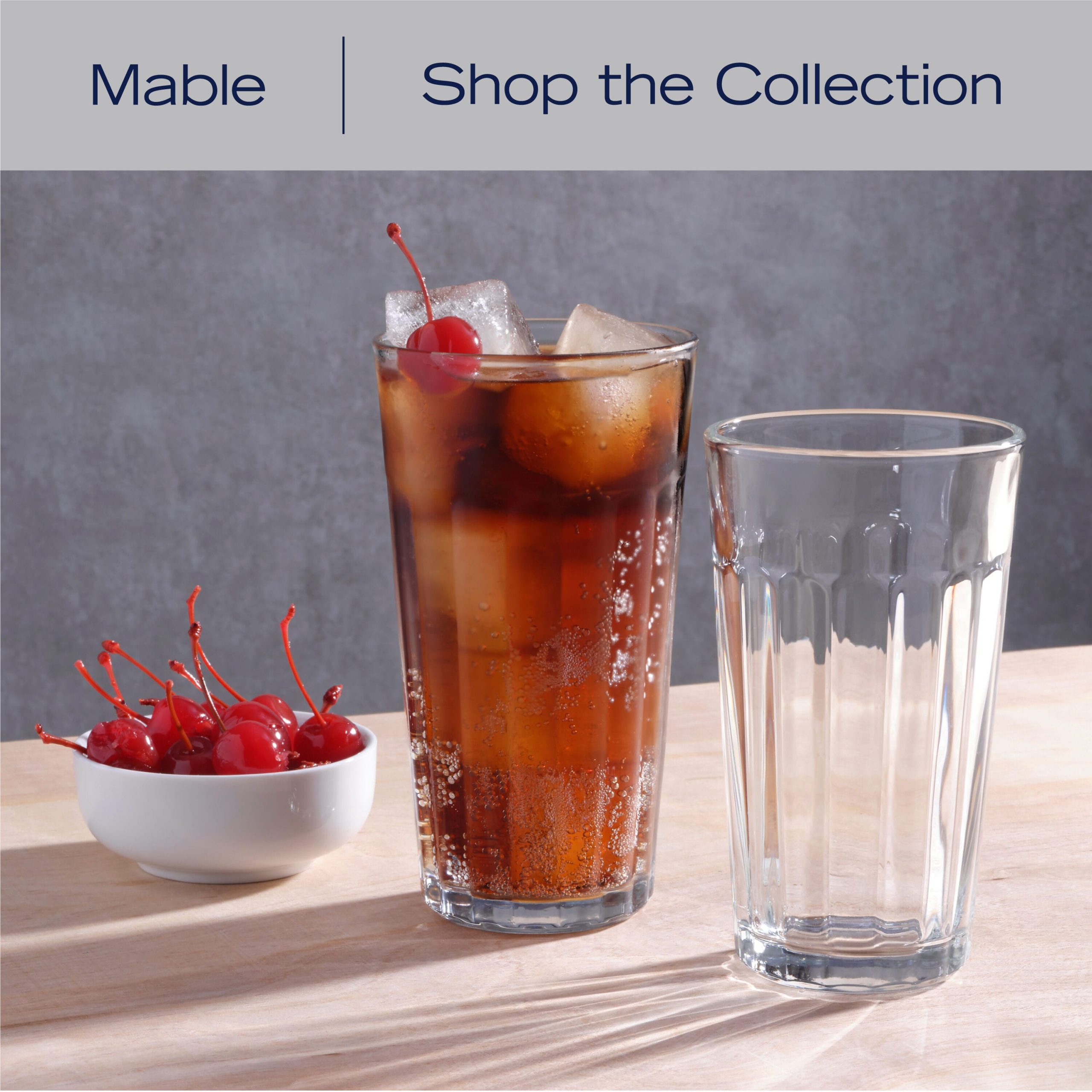 Mable Set of 6 Highball Tumbler Glasses. 16oz. - Image 6
