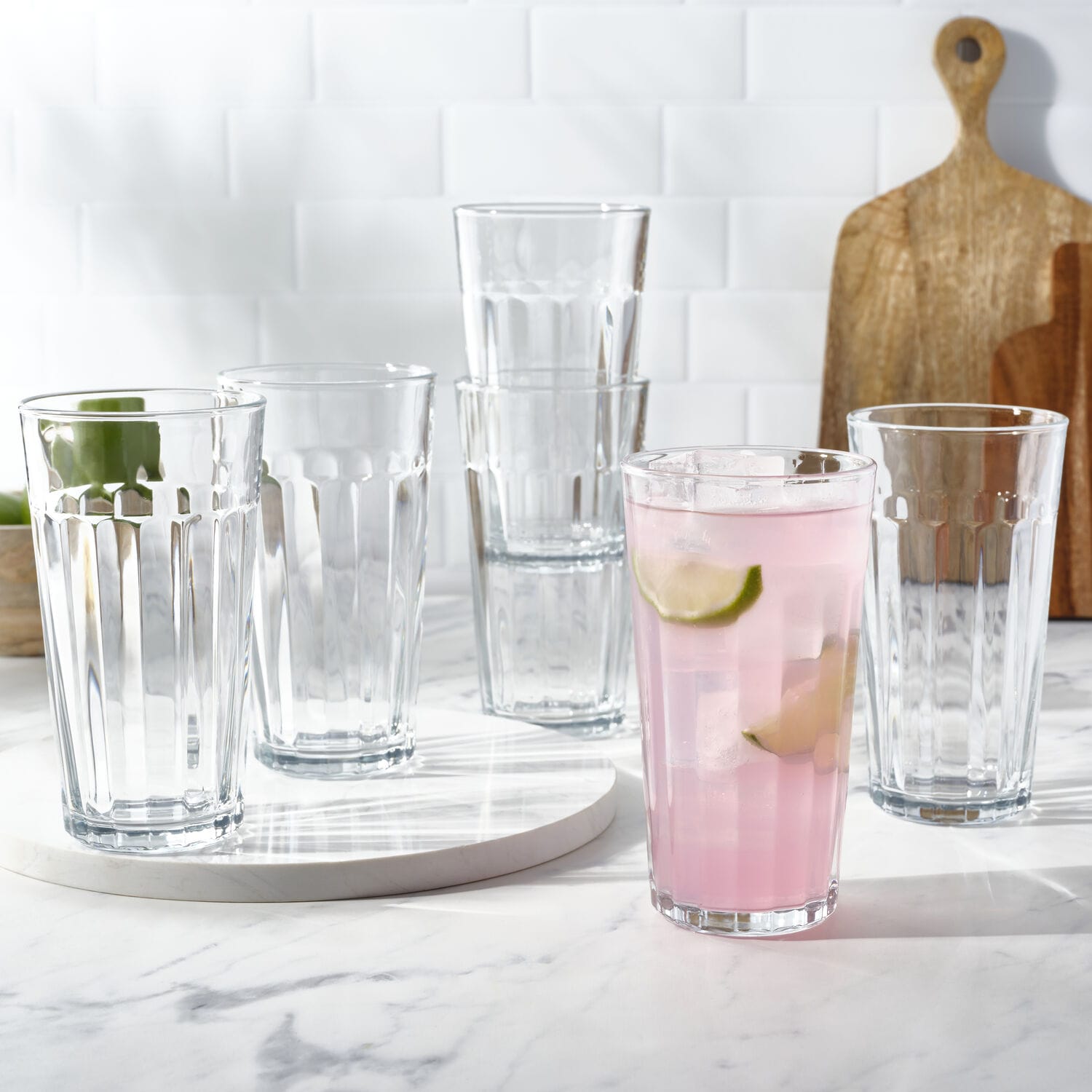 Mable Set of 6 Highball Tumbler Glasses. 16oz. - Image 2