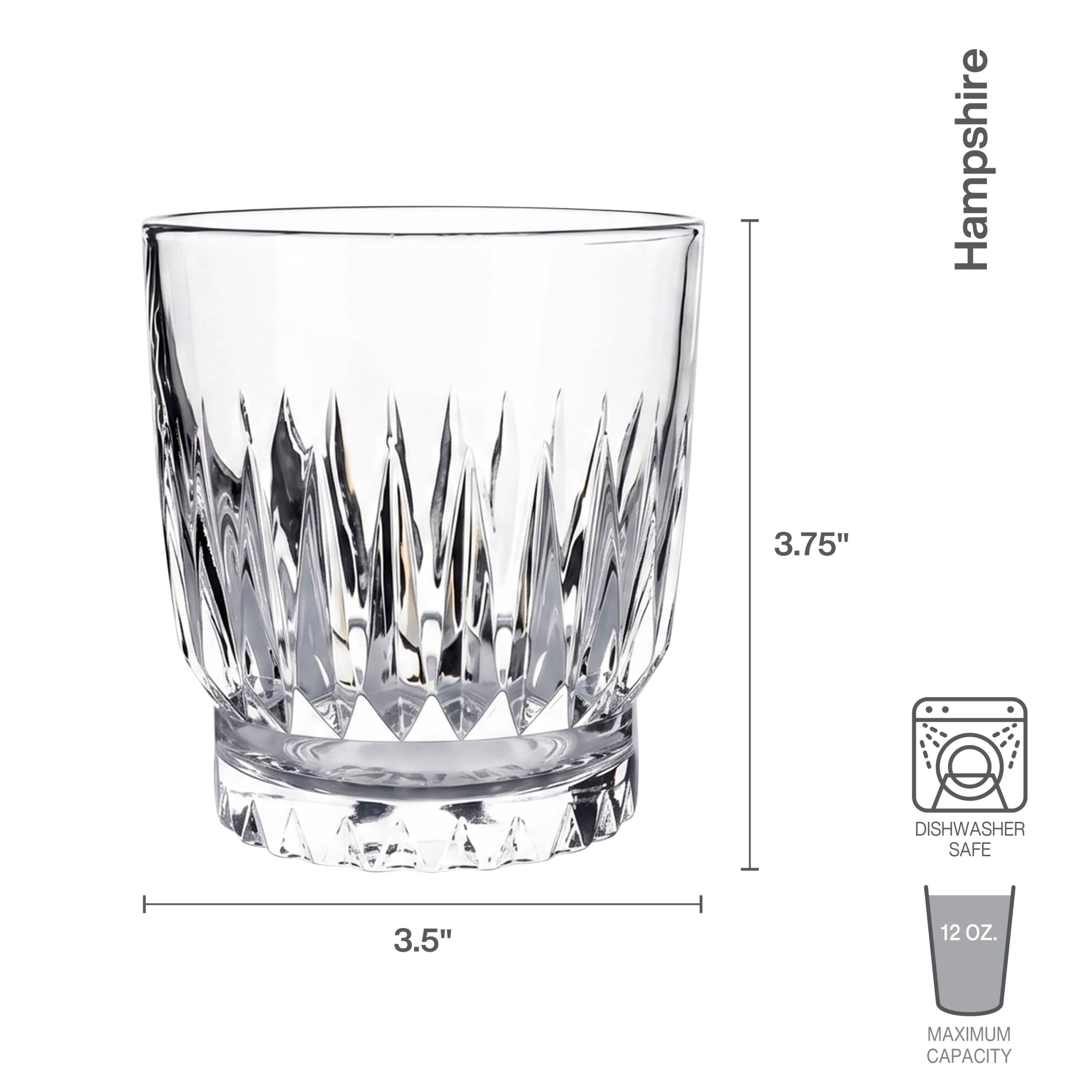 Hampshire Set of 4 Double Old Fashioned Glasses - Image 3