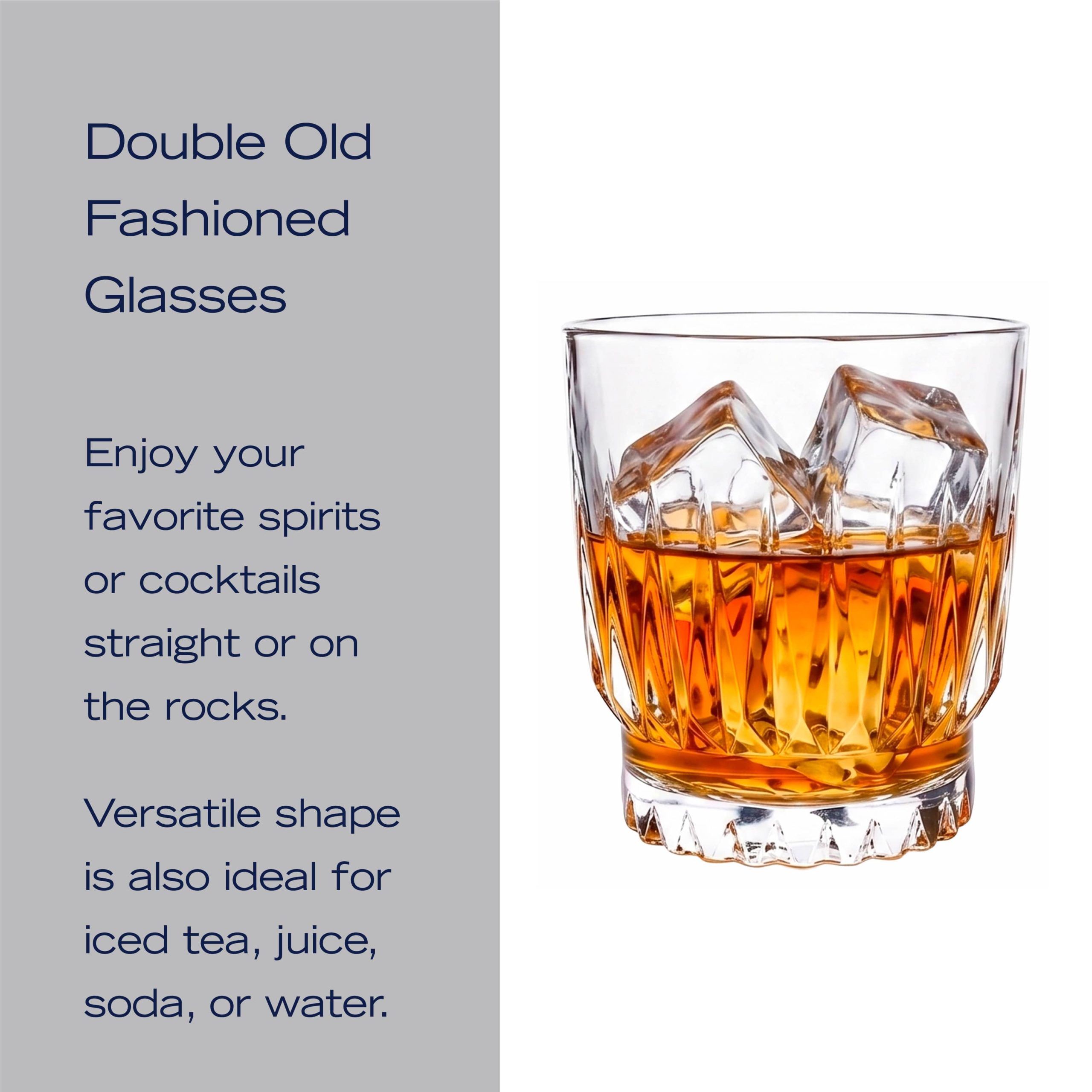 Hampshire Set of 4 Double Old Fashioned Glasses - Image 4