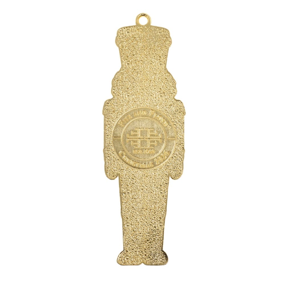Fitz & Floyd 2026 Gold Plated Enameled Nutcracker Ornament - Image 4