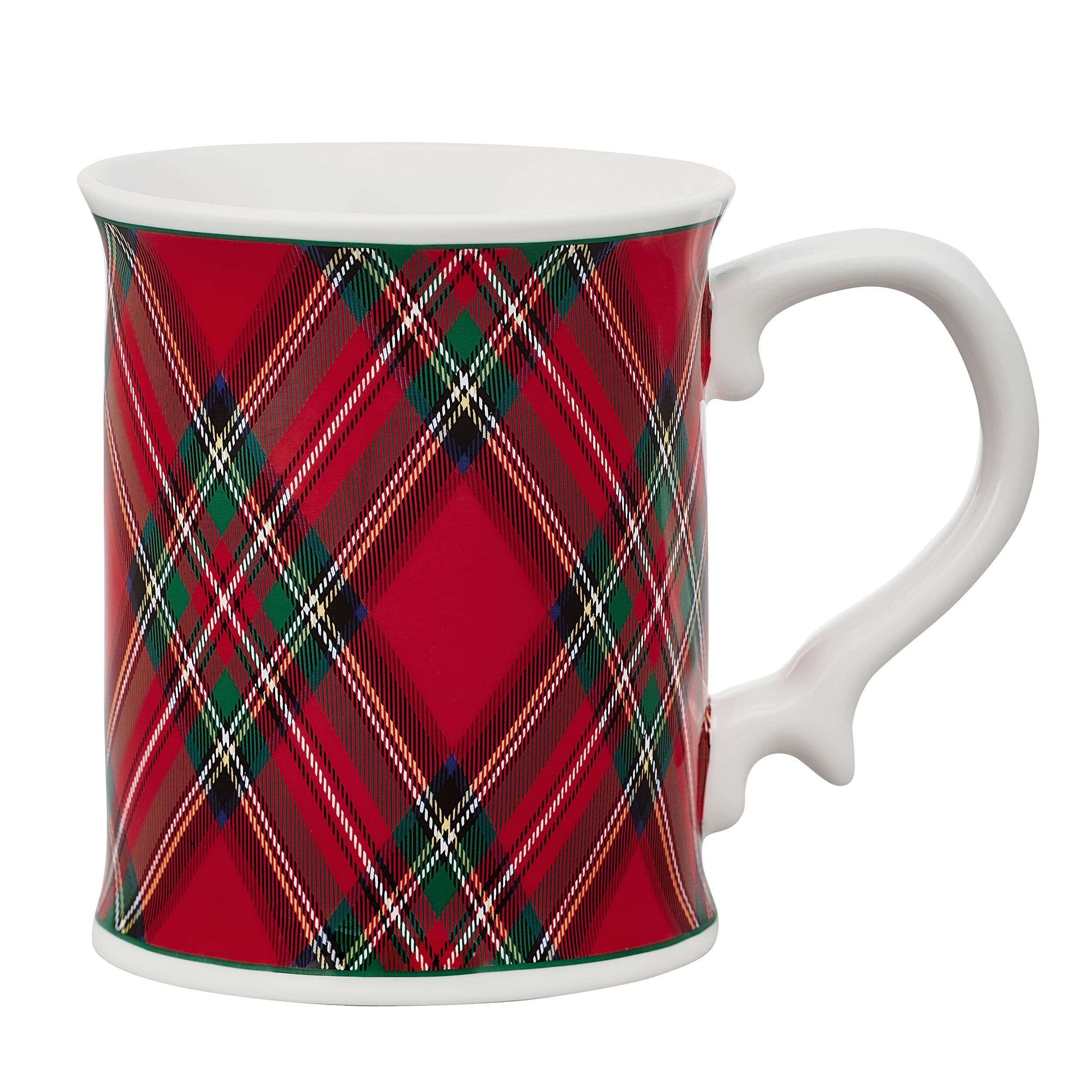 Tartan Red Set of 4 Mugs - Image 4