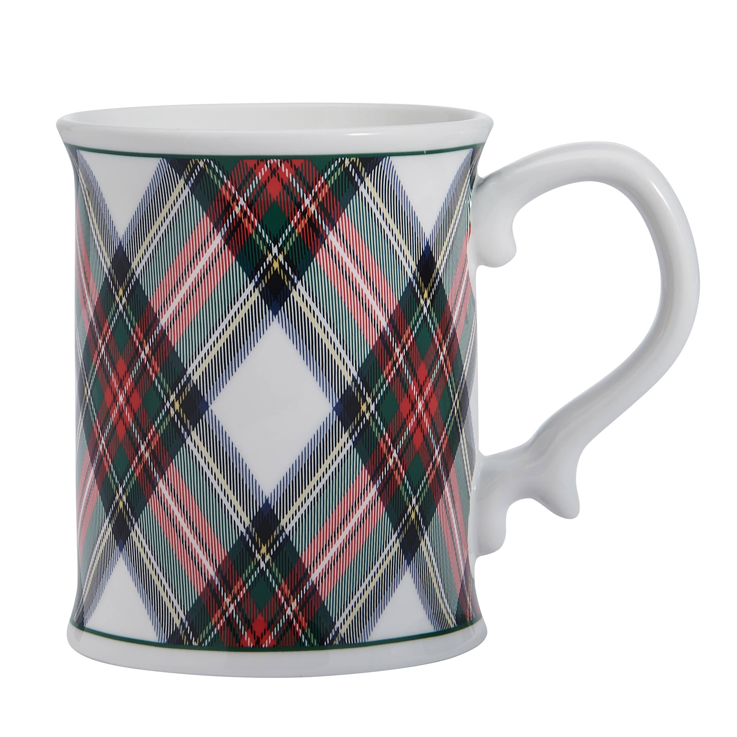 Tartan White Set of 4 Mugs - Image 4