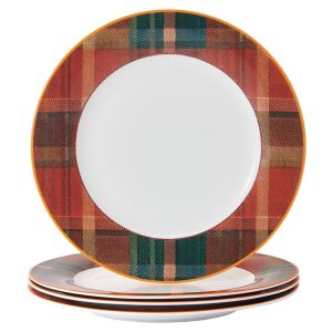 Autumn Bloom Set of 4 Dinner Plates