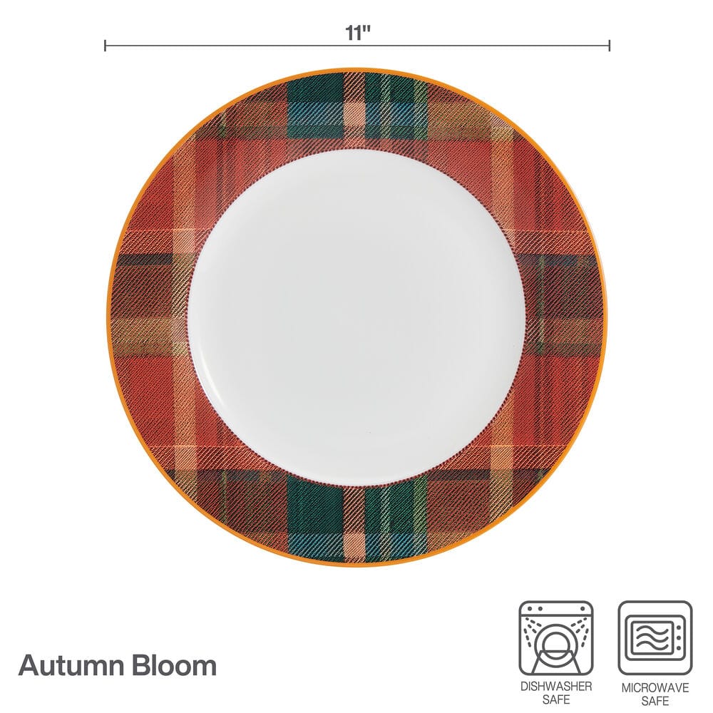 Autumn Bloom Set of 4 Dinner Plates - Image 3