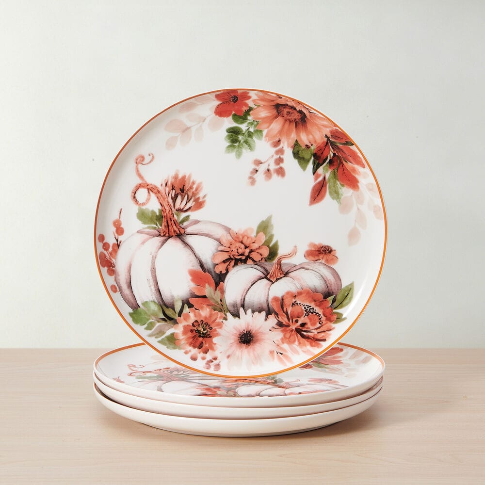 Autumn Bloom Set of 4 Salad Plates - Image 2