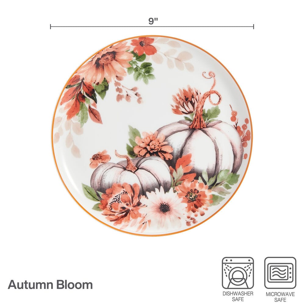Autumn Bloom Set of 4 Salad Plates - Image 3