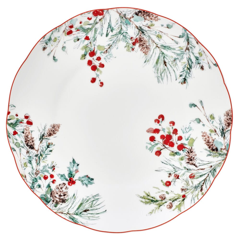 Pine and Berry 12 Piece Dinnerware Set. Service for 4 - Image 4