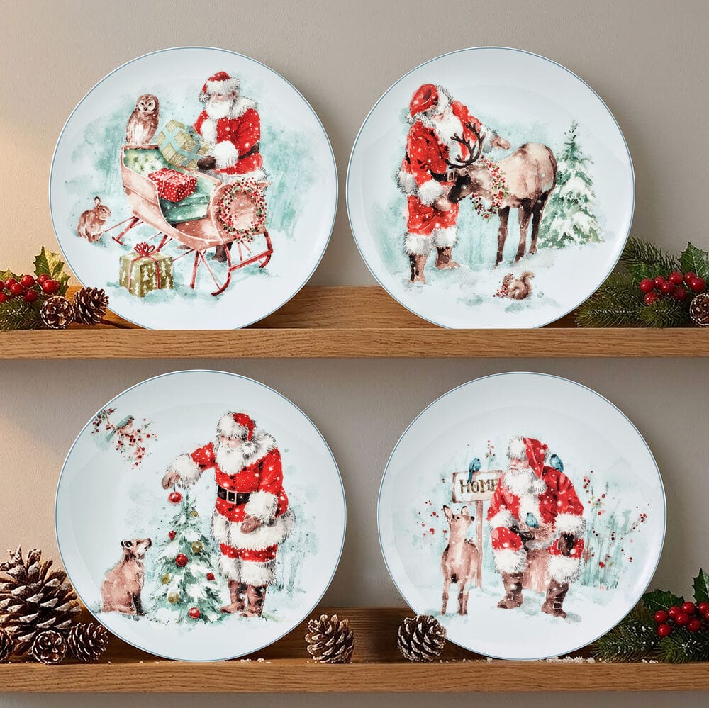 Magical Santa Set of 4 Salad Plates - Image 8